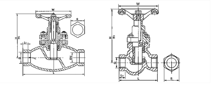 royal皇家88平台内螺纹柱塞阀结构图